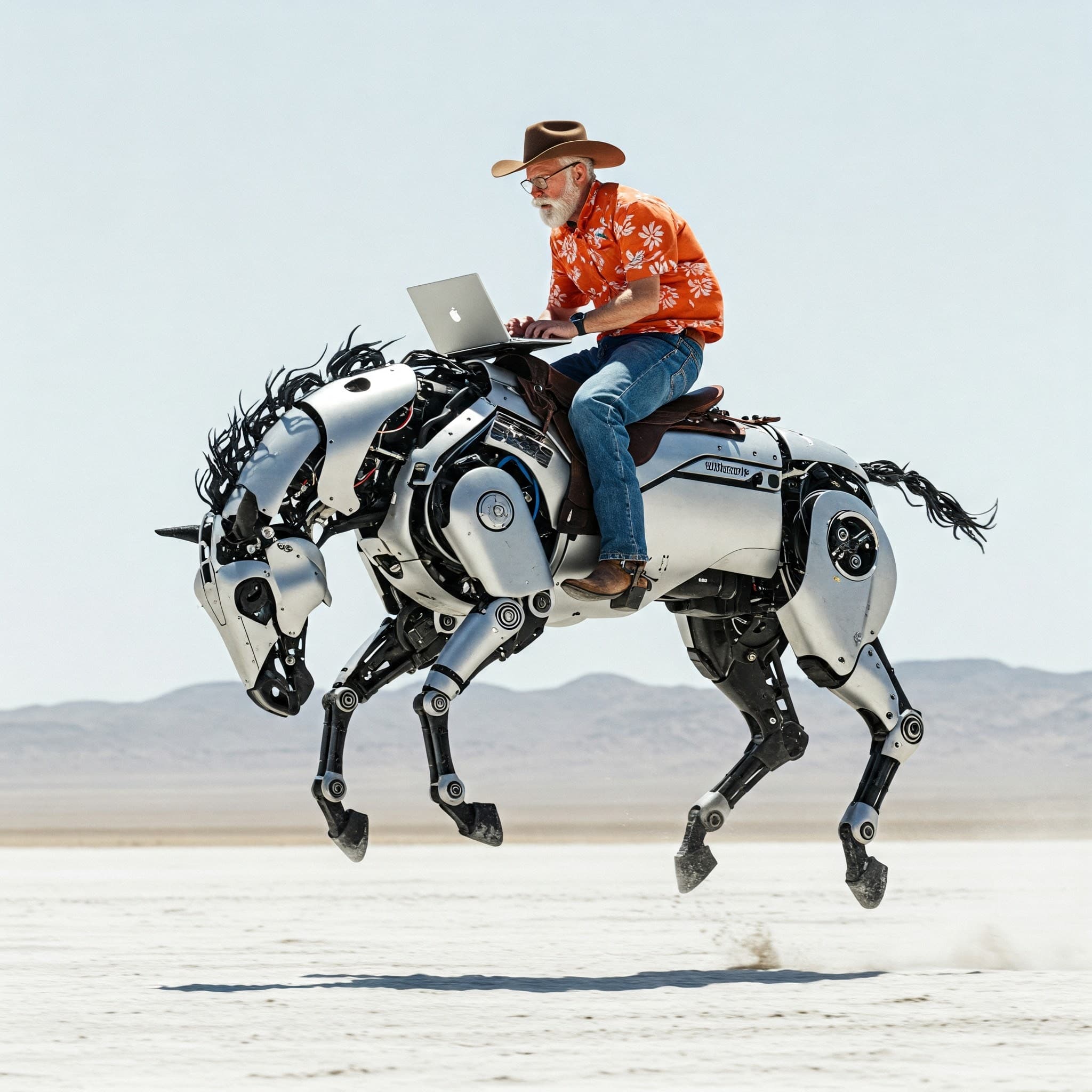 Paul Philp's robotic horse avatar